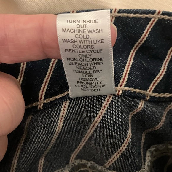 C Denim Est 1946 Blue Plaid Back Slit Skirt Size 20W - Picture 10 of 10